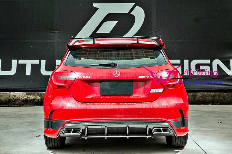 Mercedes-Benz W176 A45 Facelift carbon rear diffuser 01